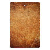 Bruin gelooid leder mini klembord (Achterkant)