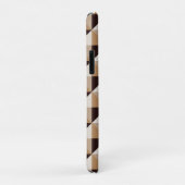 Bruin geometrisch patroon Case-Mate iPhone case (Achterkant/rechts)