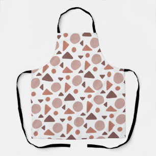 Bruin geometrisch patroon schort