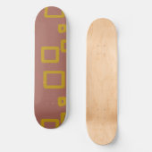 Bruin geometrisch skateboard (Voorkant)