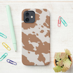 Bruin gepotte Koeienhuid — Dierafdrukken iPhone 12 Hoesje