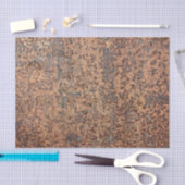 Bruin, geroosterd metaal corrosiepatroon 2 tissuepapier (Craft)