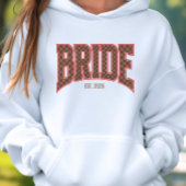 Bruin geruit luxe varsity bruid trui