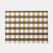 Bruin geruite controlepatroon deurmat (Voorkant)