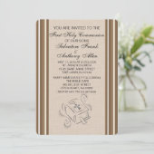 Bruin gestripte tweelingen Bijbelse uitvinding Kaart (Staand voorkant)