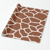 Bruin Giraffe huidpatroon ompakken papier (Uitgerold)