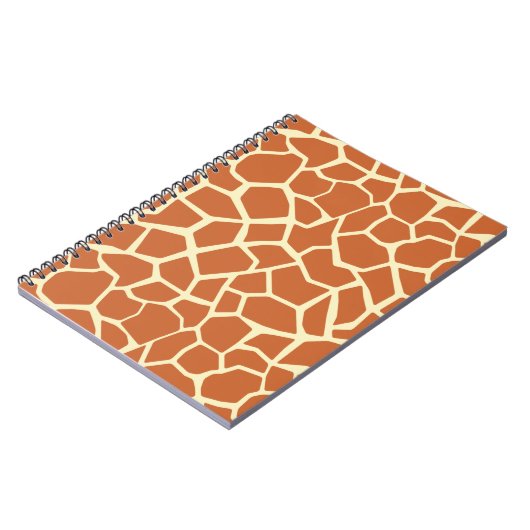 Bruin Giraffe Pattern Notitieboek (Linkerzijde)