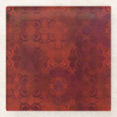 bruin glazen onderzetter (Voorkant)