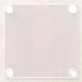 bruin glazen onderzetter (Achterkant)