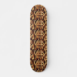 Bruin glazen patroon skateboard