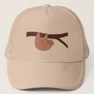 Bruin glimlach met hartsnoer trucker pet