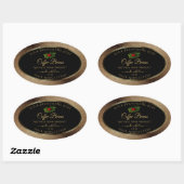 Bruin Gold Glitter Black Product Labels Ladybug (Vel)
