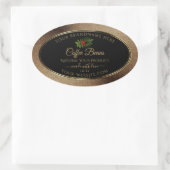 Bruin Gold Glitter Black Product Labels Ladybug (Tas)