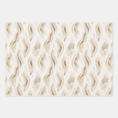 Bruin Goud Abstract Inpakpapier Vel (Voorkant 2)