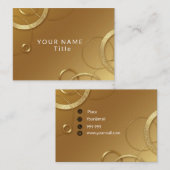 Bruin goud visitekaartje (Voorkant / Achterkant)
