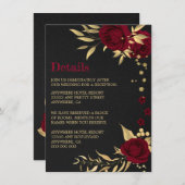 bruin goudflora zwarte details informatiekaartje (Voorkant / Achterkant)