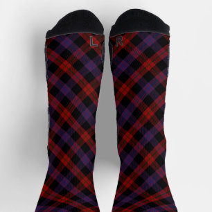 Bruin Grady Tartan Schotse Ruitpatroon Sokken