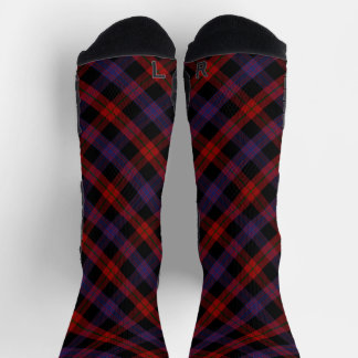 Bruin Grady Tartan Schotse Ruitpatroon Sokken