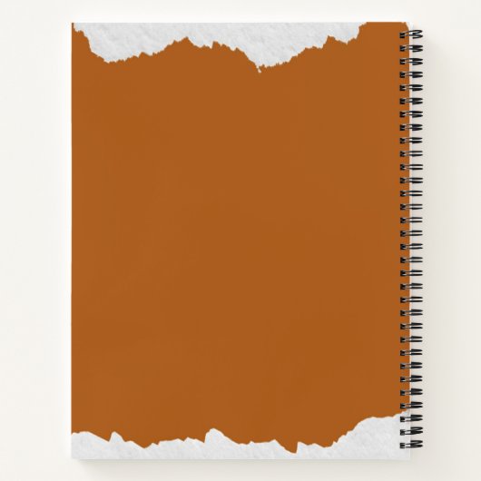 Bruin grijs getextureerde afdruk notitieboek (Achterkant)