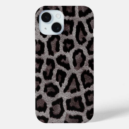 Bruin grijs zwart luipaard dier Case-Mate iPhone case (Achterkant)