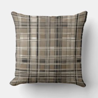 Bruin Grijs Zwart Moderne Boerderij Plaid Kussen