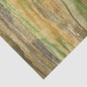 Bruin groen abstract schilderij tissuepapier (Detail)