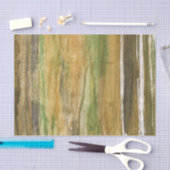 Bruin groen abstract schilderij tissuepapier (Craft)