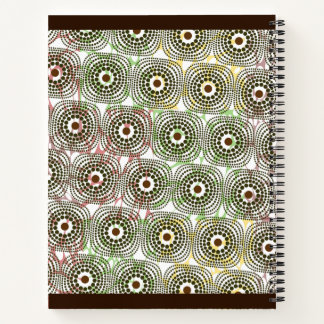 Bruin groen ankara-notitieboek notitieboek