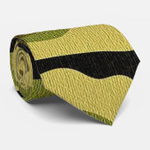 Bruin groen en zwart camouflage stropdas (Opgerold)