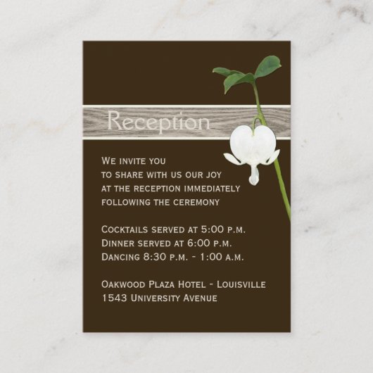 Bruin-groene eiwit bloeding Heart Enclosure Kaart (Voorkant)