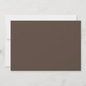 Bruin Groomsman Chic Wedding Simple proposal Kaart (Achterkant)