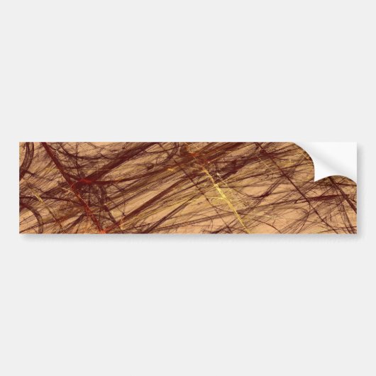 Bruin Grunge Fractal Background Bumpersticker (Voorkant)