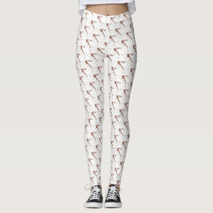 Bruin Hare's ar wet fly, vlieg vissen met tand Leggings