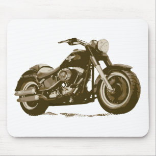 Bruin Harley-motorfiets Muismat