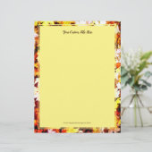 Bruin herfst verlaat foto's trouwpapier (Staand voorkant)