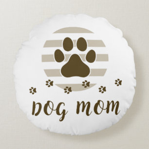 Bruin Hond Mama Love Ronde Kussen