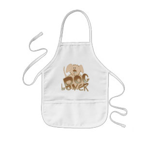 Bruin Hondenliefhebber Tshirts en geschenken Kinder Schort