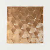 Bruin honingraatpaneel wandkleed (Voorkant (horizontaal))