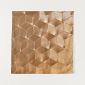 Bruin honingraatpaneel wandkleed (Voorkant)