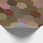 bruin honingraatpapier cadeaupapier (Hoek)