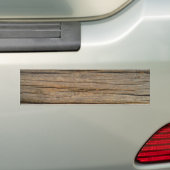 bruin hout dicht bumpersticker (Op auto)
