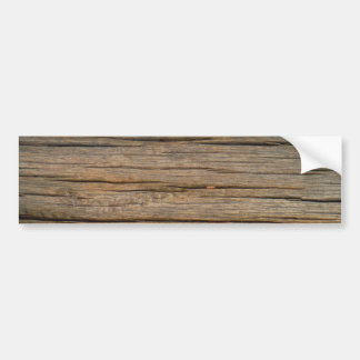 bruin hout dicht bumpersticker