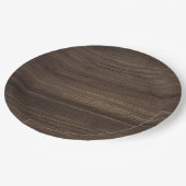 Bruin hout papieren bordje (Gekanteld)