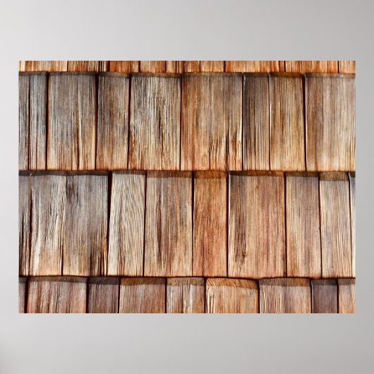 Bruin hout poster (Voorkant)