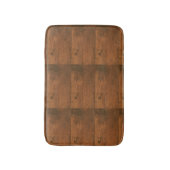 Bruin hout Rustisch patroon Badmat (Voorkant Verticaal)