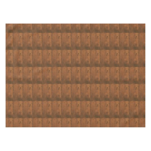 Bruin hout Rustisch patroon Tafelkleed (Voorkant (Horizontaal))