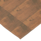 Bruin hout Rustisch patroon Tafelkleed (Gekanteld)