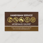 Bruin Houten Lagen Home Builder Visitekaartje (Voorkant)