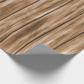 Bruin houten paneel cadeaupapier (Hoek)