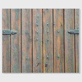 Bruin houten paneel cadeaupapier (Vlak)